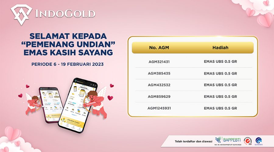 Newsletter IndoGold Pengumuman Spesial Bulan Kasih Sayang Februari