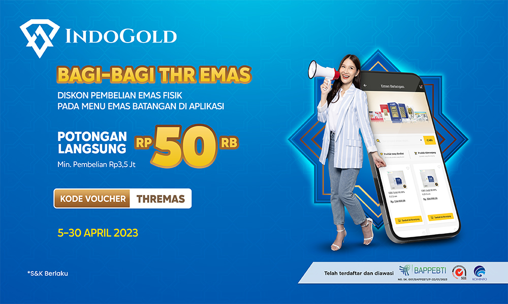 Newsletter IndoGold JEC Potongan Langsung 50RB April 2023