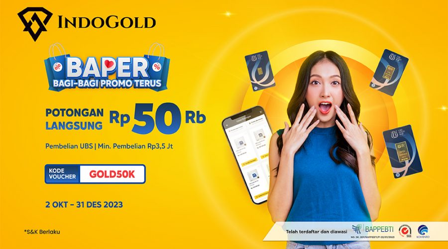 Newsletter IndoGold JEC Potongan Langsung 50RB Oktober 2023