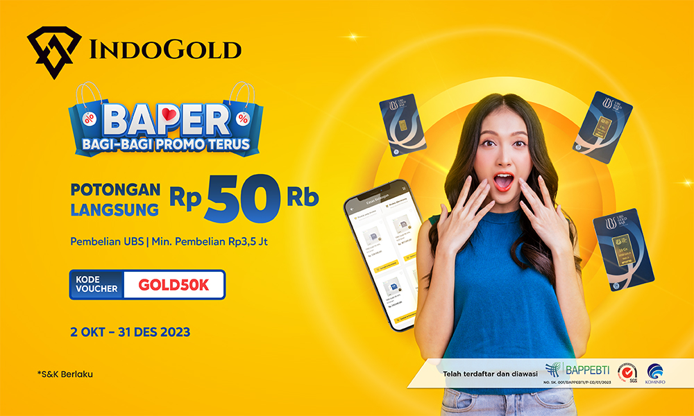 Newsletter IndoGold JEC Potongan Langsung 50RB Oktober 2023