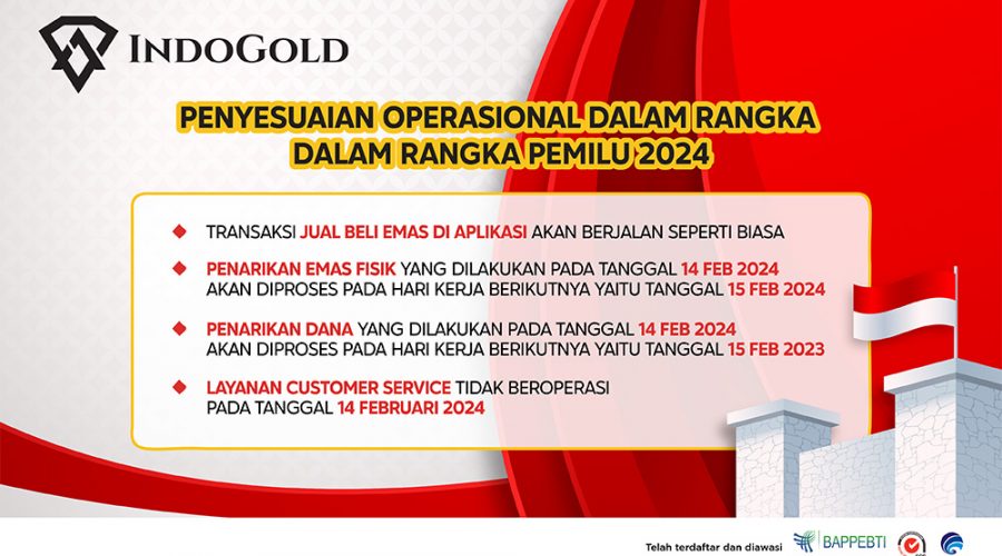 Newsletter IndoGold Libur Dalam Rangka Pemilu 2024 Februari 2024
