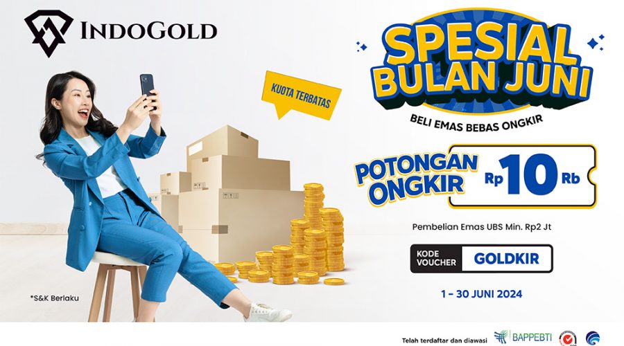 Newsletter IndoGold Spesial Bulan Juni Bebas Ongkir Juni 2024