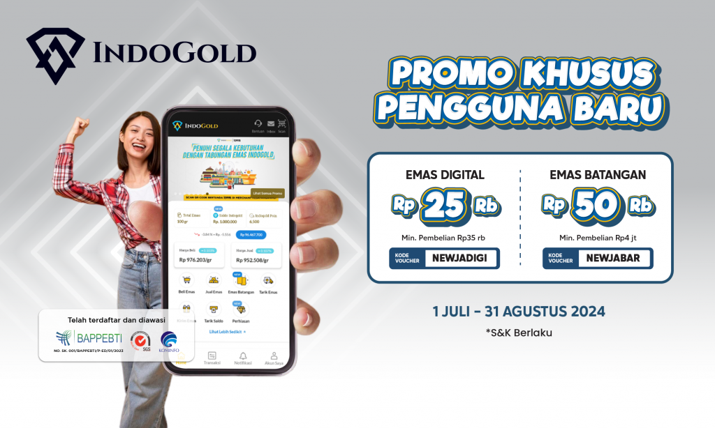 Apps IndoGold Voucher Promo New User Juli 2024