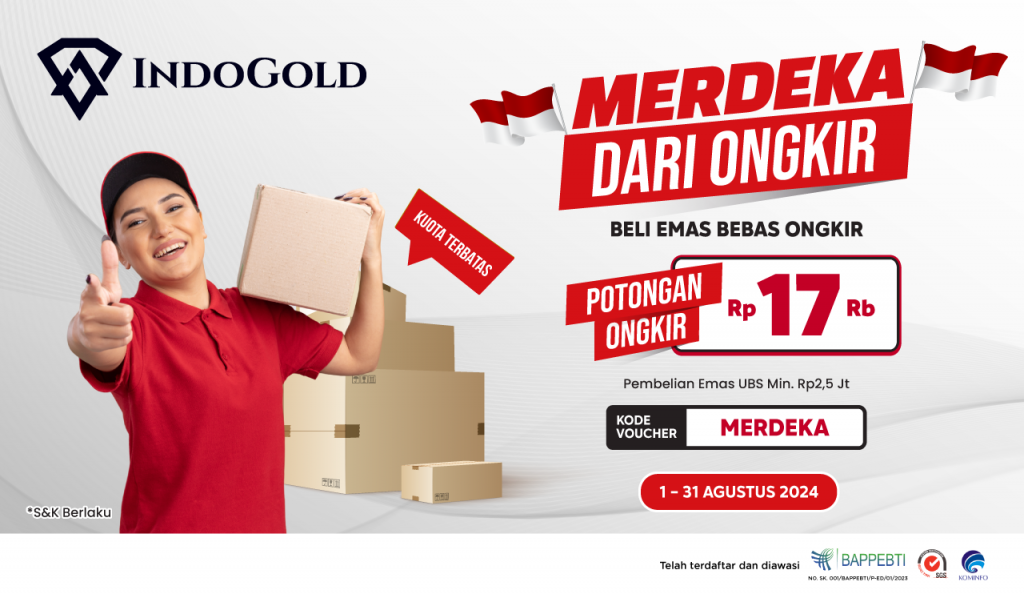 Newsletter IndoGold Spesial Bebas Ongkir Agustus 2024