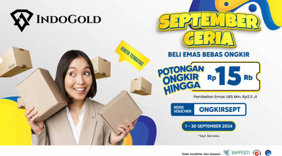 Newsletter IndoGold Spesial Bebas Ongkir September 2024