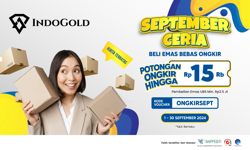 Newsletter IndoGold Spesial Bebas Ongkir September 2024