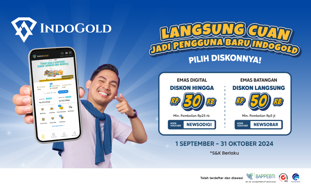 Newsletter IndoGold Voucher Promo New User September 2024 1