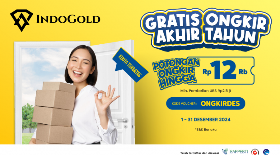 Newsletter IndoGold Spesial Bebas Ongkir Des 2024